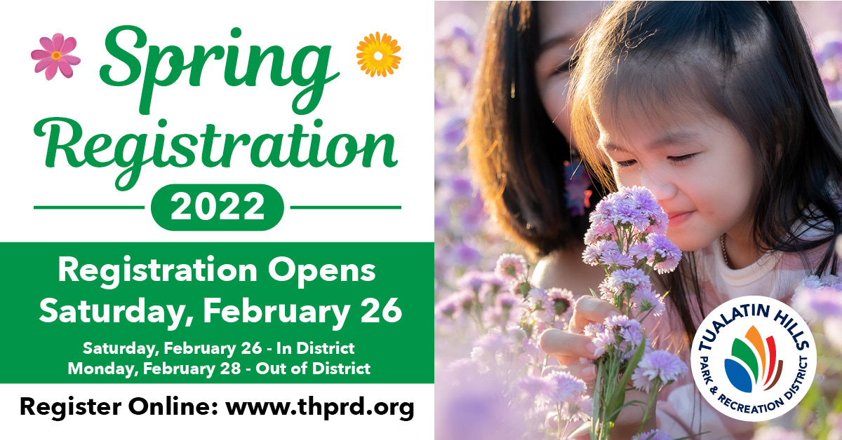 Spring Registration Opens Saturday, February 26